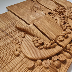 Rustic Coffee Bar Wall Art