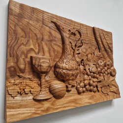 Still Life with Grapes, Wine Jug